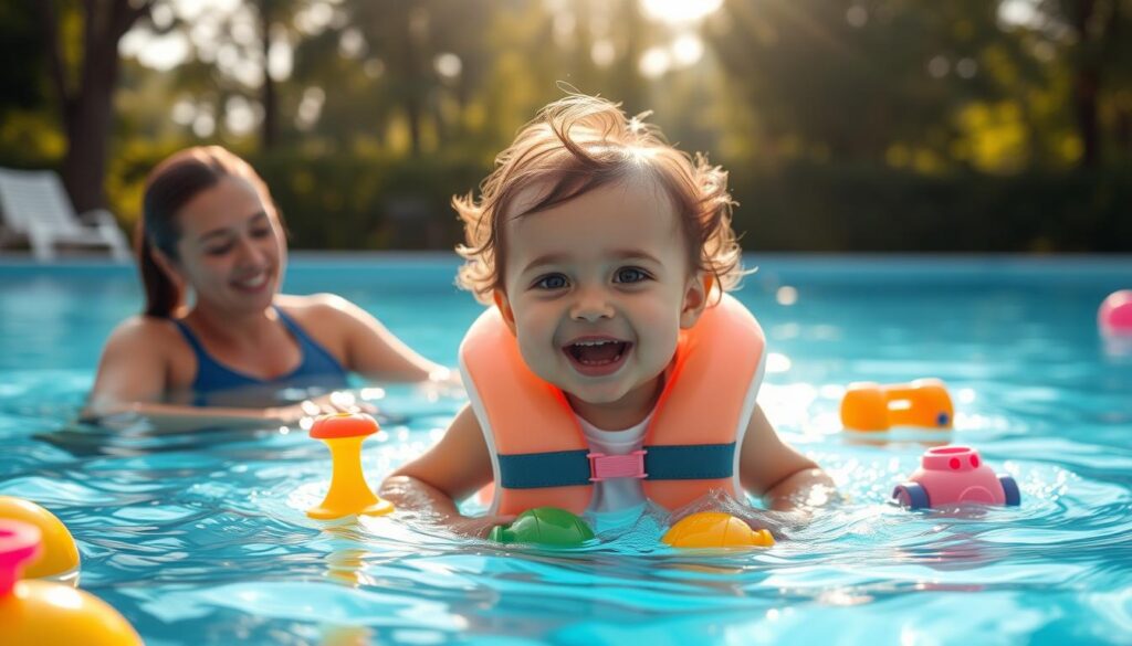 טכניקות אימון שחייה לתינוק