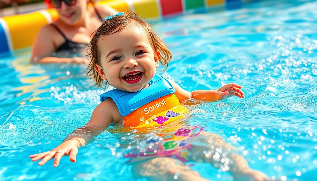 baby girl swimming lessons 1