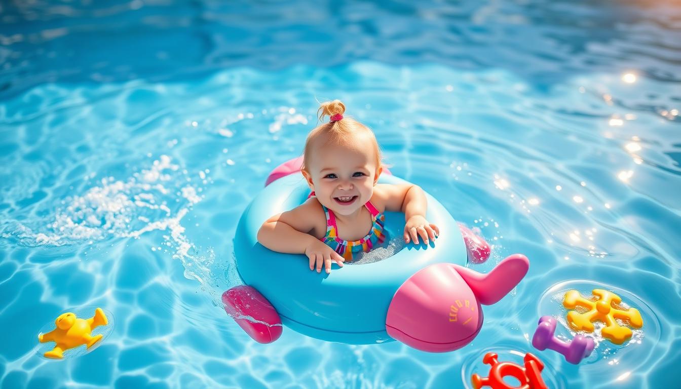 baby girl swimming lessons 2