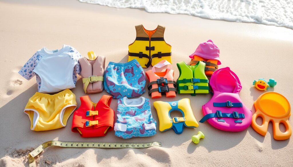 גודל ציוד שחייה לתינוק גודל ציוד שחייה לתינוק
