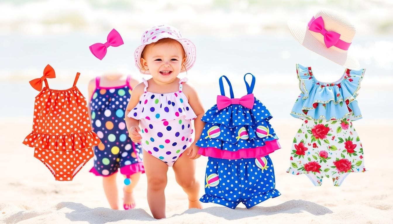 cute baby girl swim outfits