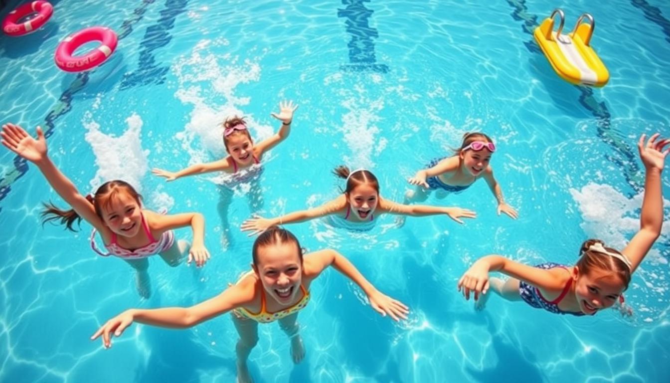 girls swimming strokes