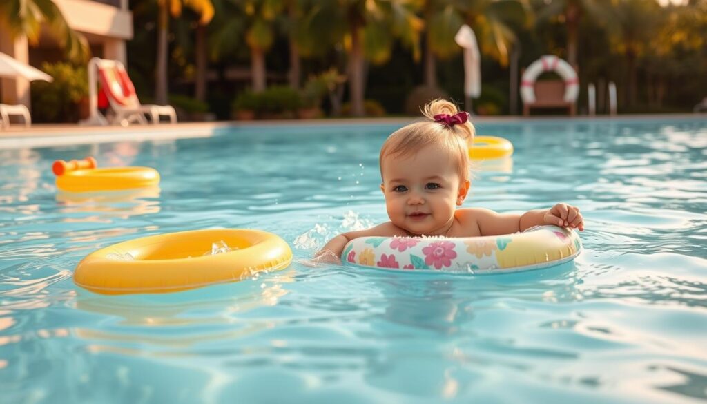 בטיחות בשחייה לתינוקות נקבות