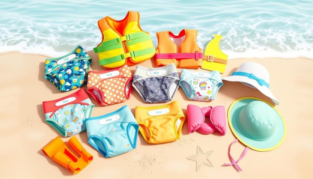 חיתולי שחייה לתינוקות וציוד בטיחות לשחייה