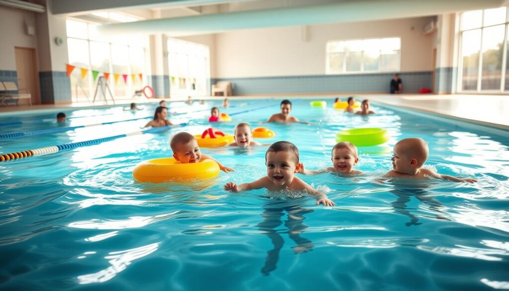 שיעורי שחייה לתינוקות מקומיים לידי