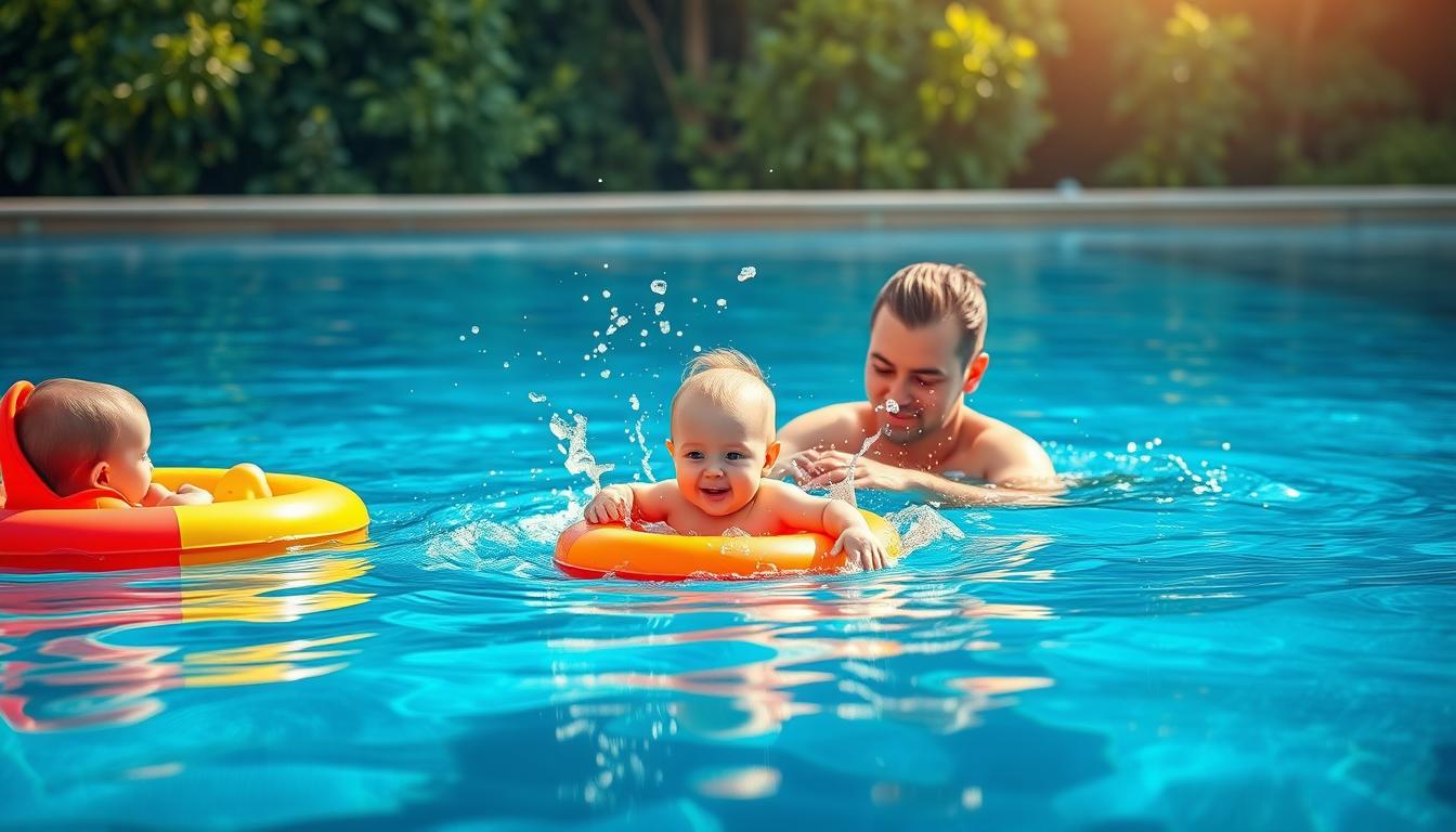 Swimming exercises for babies