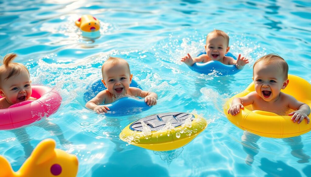 תרגולי שחייה לתינוקות