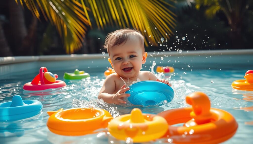 baby swimming games