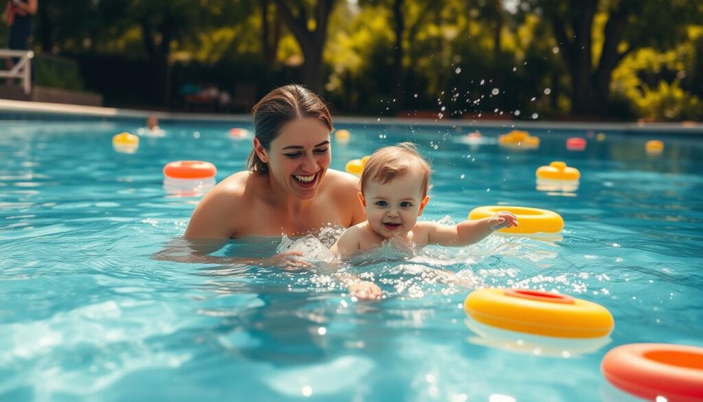 חיבור עם תינוקות דרך שחייה