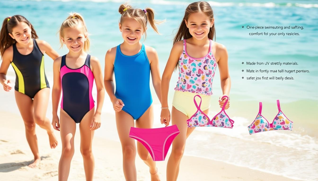 comfortable girls swimwear