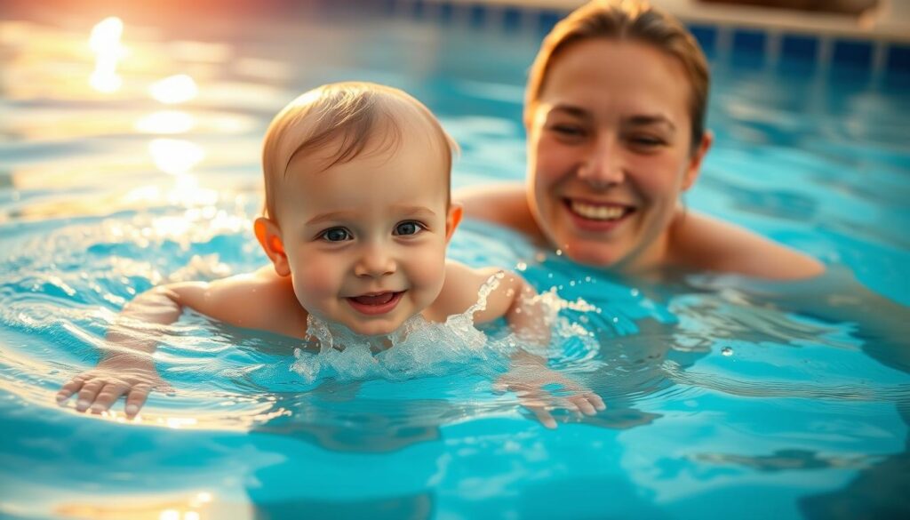 קישור בין ההורה והתינוק במהלך פעילויות שחייה קישור בין ההורה והתינוק במהלך פעילויות שחייה