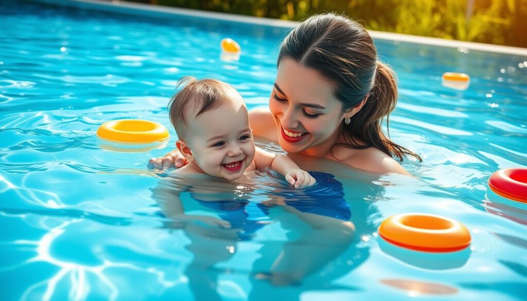 השתתפות ההורים בשחייה