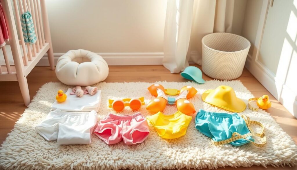 גודל ציוד שחייה לתינוקות