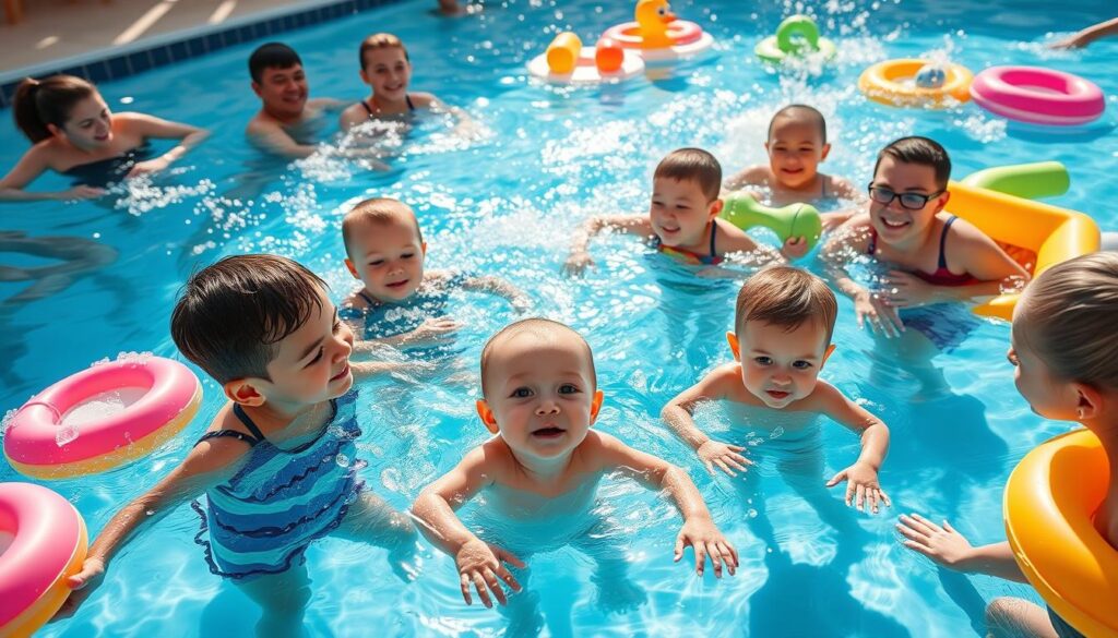 משחקי שחייה לתינוקות