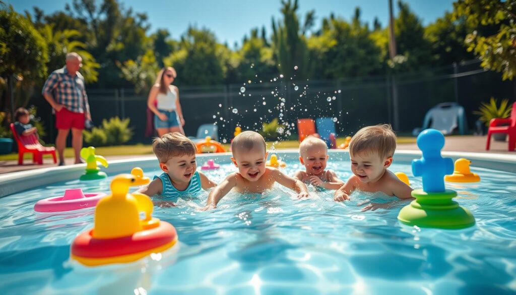 פיקוח על פעוט במשחק במים