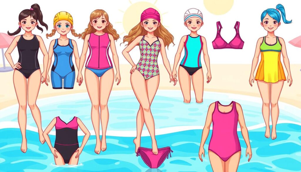 סוגי בגדי ים לנערות
