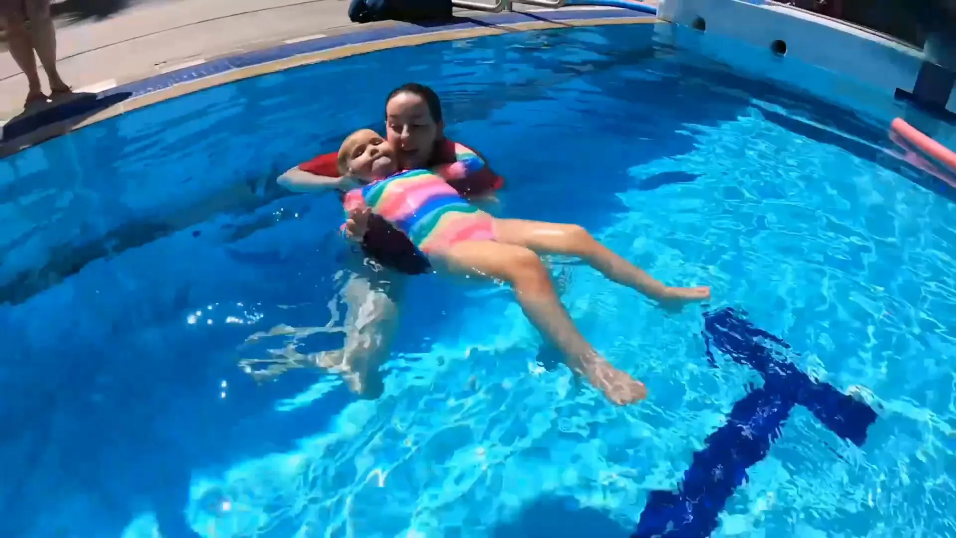 child preparing to jump off the edge